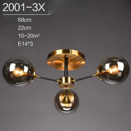 Plafonnier Design : Lumière en Verre et en Métal Style Européen IL582304-ILLUMEEN.COM