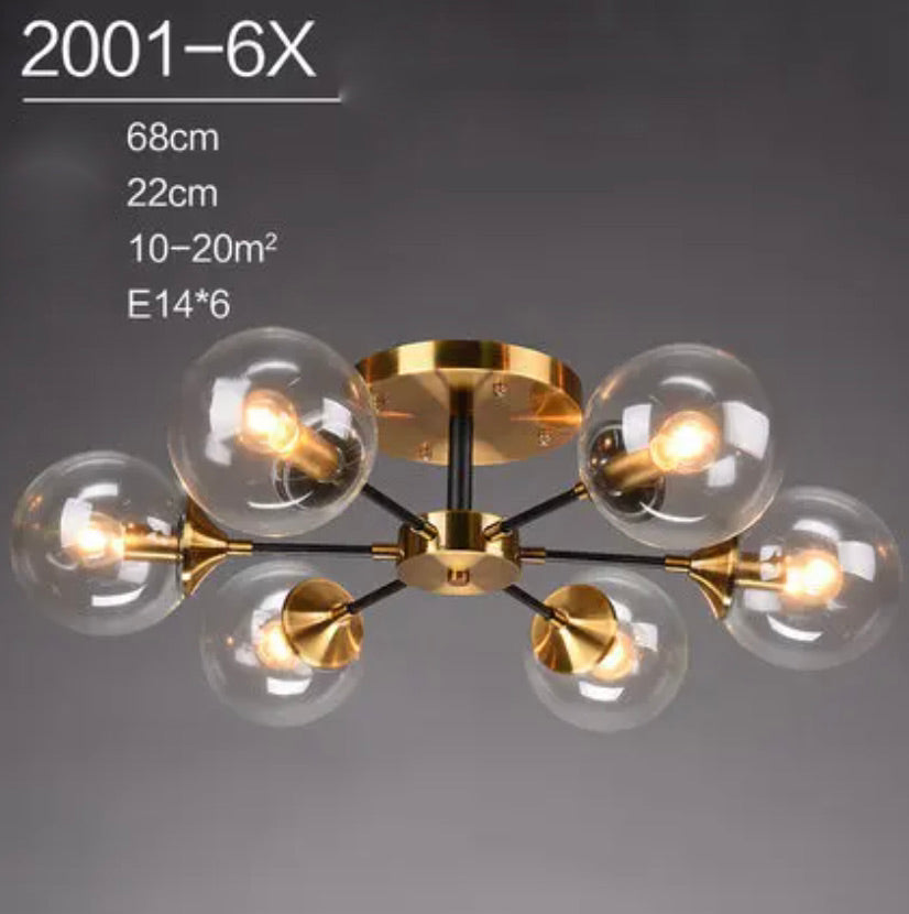 Plafonnier Design : Lumière en Verre et en Métal Style Européen IL582304-ILLUMEEN.COM