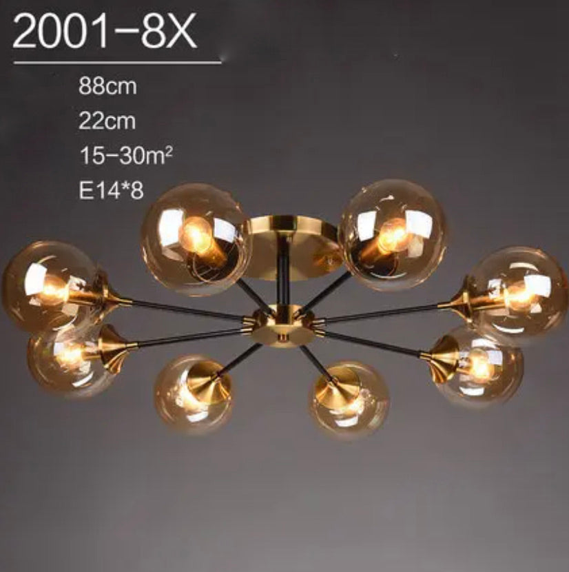 Plafonnier Design : Lumière en Verre et en Métal Style Européen IL582304-ILLUMEEN.COM