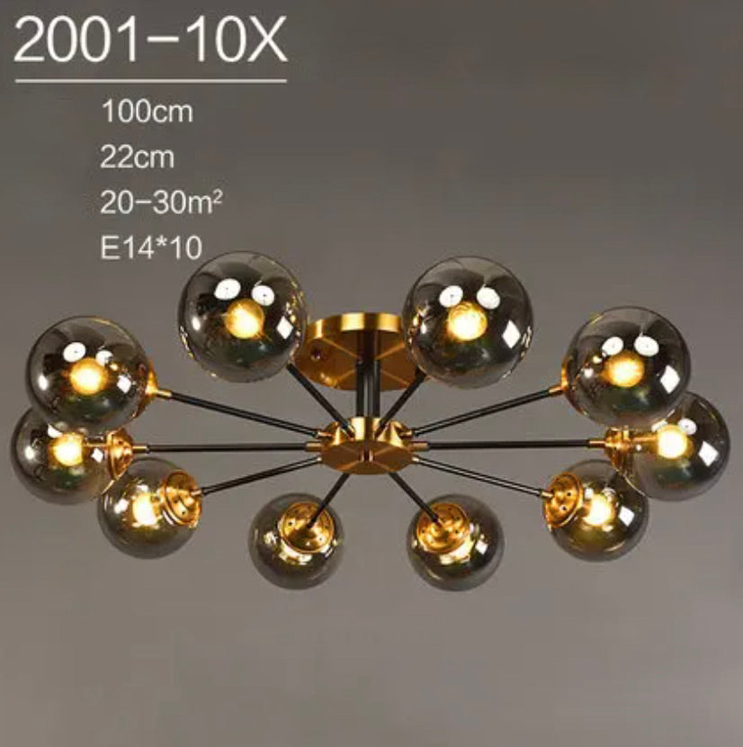 Plafonnier Design : Lumière en Verre et en Métal Style Européen IL582304-ILLUMEEN.COM