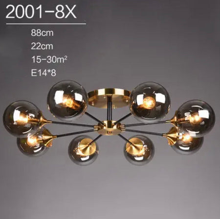 Plafonnier Design : Lumière en Verre et en Métal Style Européen IL582304-ILLUMEEN.COM