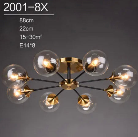 Plafonnier Design : Lumière en Verre et en Métal Style Européen IL582304-ILLUMEEN.COM