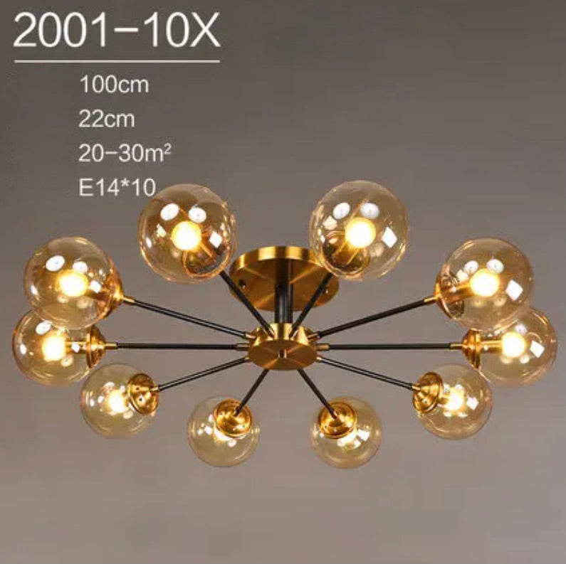 Plafonnier Design : Lumière en Verre et en Métal Style Européen IL582304-ILLUMEEN.COM