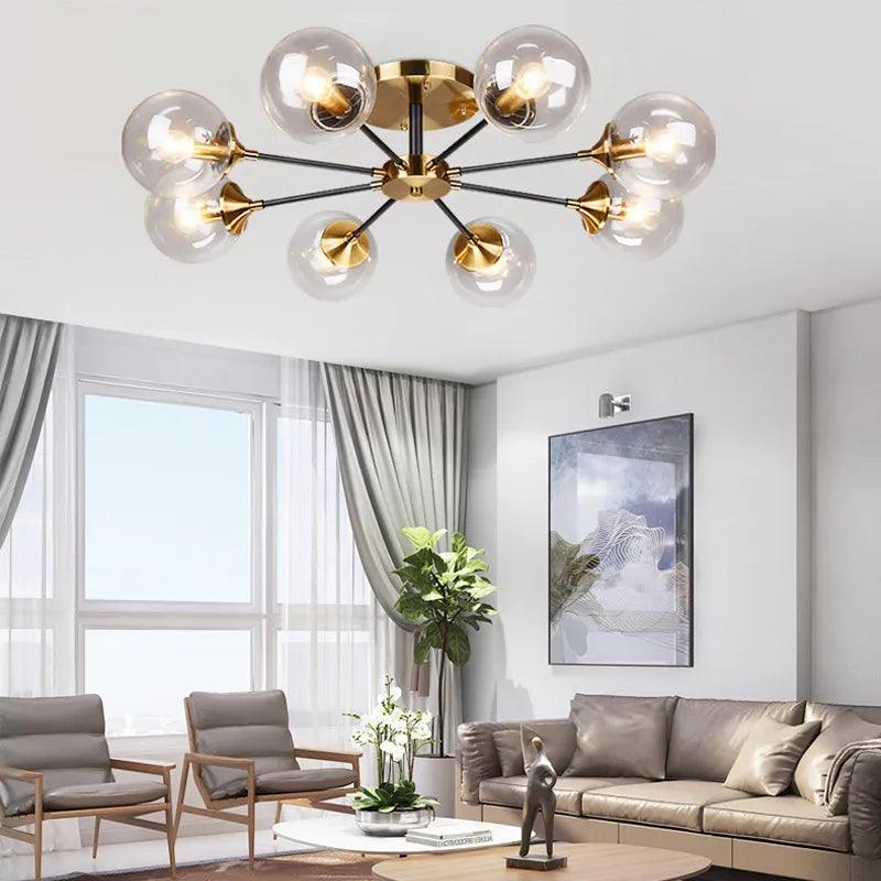 Plafonnier Design : Lumière en Verre et en Métal Style Européen IL582304-ILLUMEEN.COM