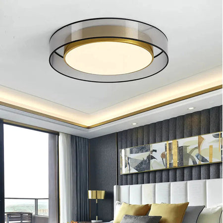 Plafonnier Design : Luminaire Cercle Doré IL753182-ILLUMEEN.COM