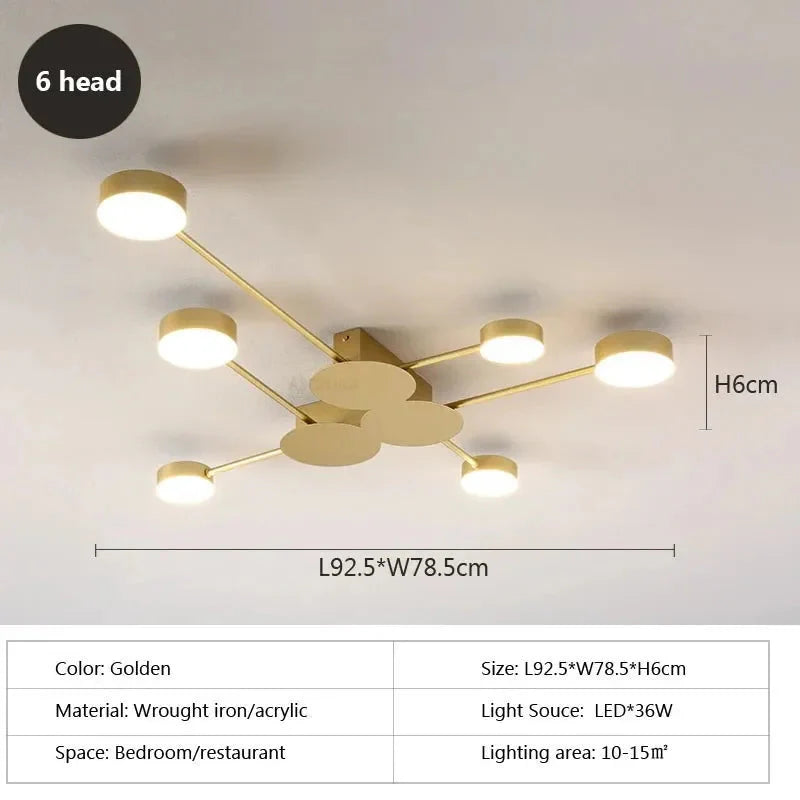Plafonnier Design : Luminaire Élégant à Bras Multiples IL582473-ILLUMEEN.COM
