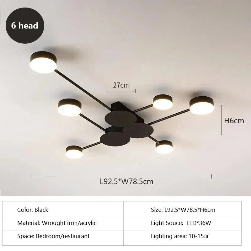 Plafonnier Design : Luminaire Élégant à Bras Multiples IL582473-ILLUMEEN.COM