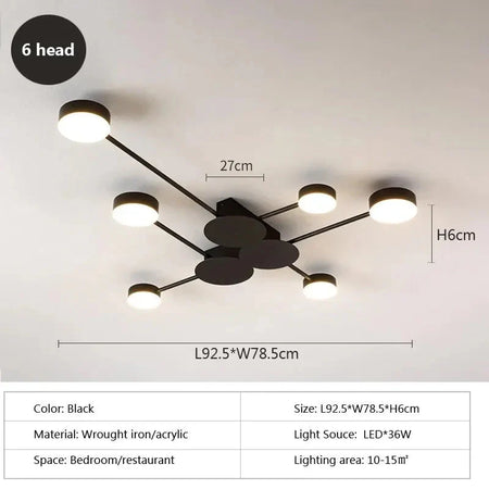 Plafonnier Design : Luminaire Élégant à Bras Multiples IL582473-ILLUMEEN.COM