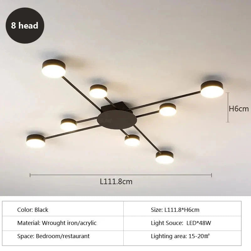 Plafonnier Design : Luminaire Élégant à Bras Multiples IL582473-ILLUMEEN.COM