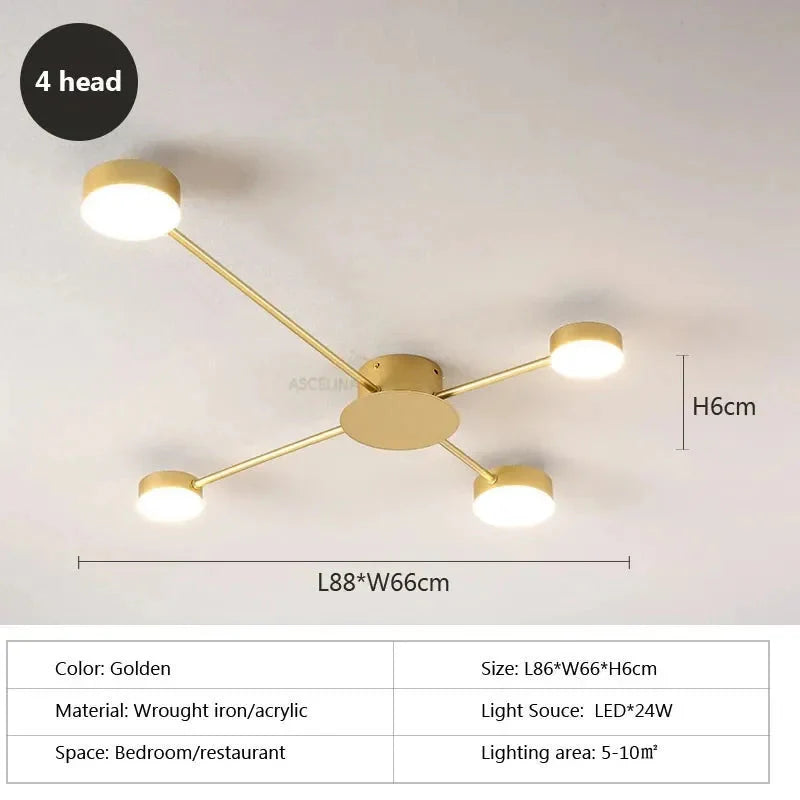 Plafonnier Design : Luminaire Élégant à Bras Multiples IL582473-ILLUMEEN.COM