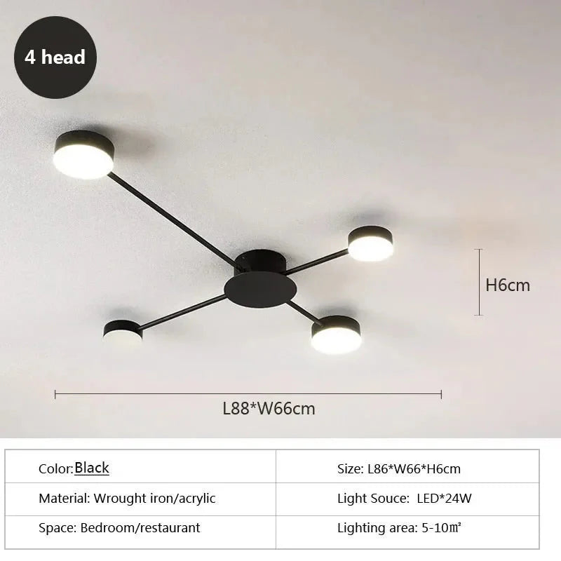 Plafonnier Design : Luminaire Élégant à Bras Multiples IL582473-ILLUMEEN.COM