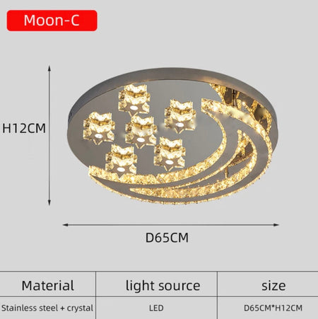 Plafonnier Design : Luminaire Élégant en Acier Inoxydable IL583920-ILLUMEEN.COM