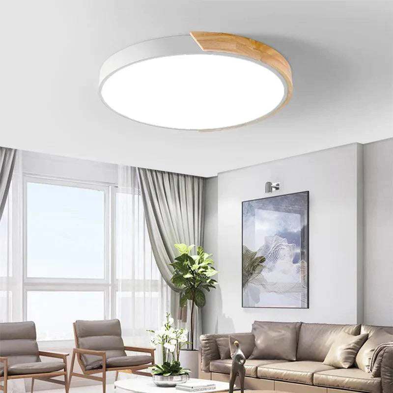 Plafonnier Design : Luminaire Élégant en Bois IL540293-ILLUMEEN.COM