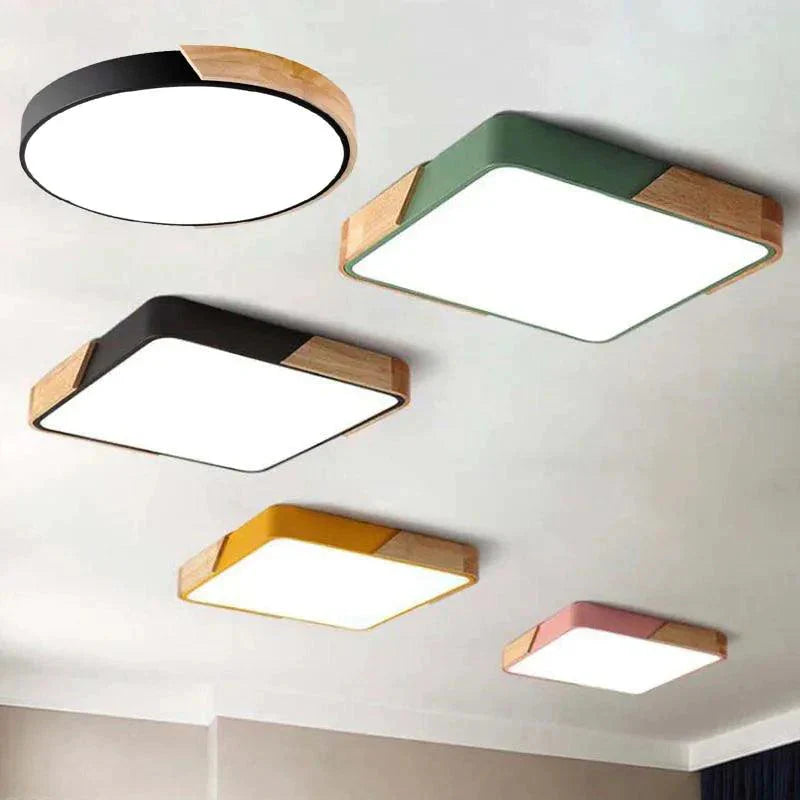 Plafonnier Design : Luminaire Élégant en Bois IL540293-ILLUMEEN.COM