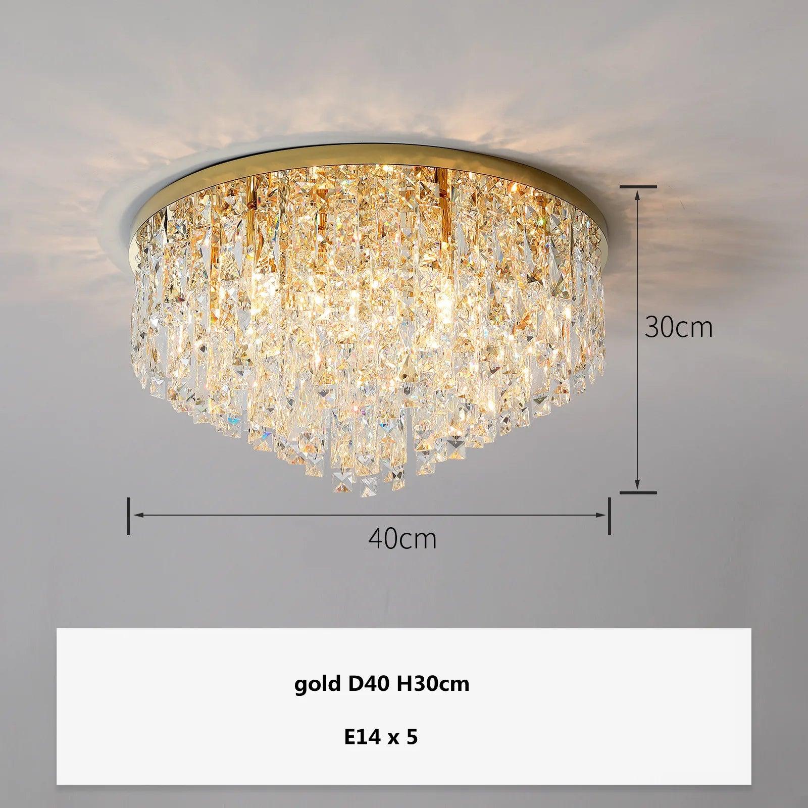 Plafonnier Design Luminaire Élégant en Cristaux IL583921-ILLUMEEN.COM