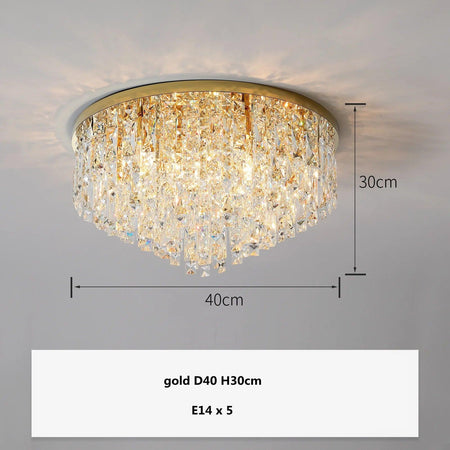 Plafonnier Design Luminaire Élégant en Cristaux IL583921-ILLUMEEN.COM