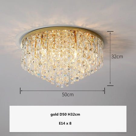 Plafonnier Design Luminaire Élégant en Cristaux IL583921-ILLUMEEN.COM