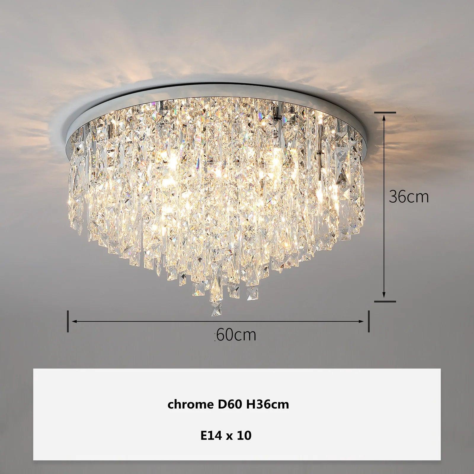 Plafonnier Design Luminaire Élégant en Cristaux IL583921-ILLUMEEN.COM