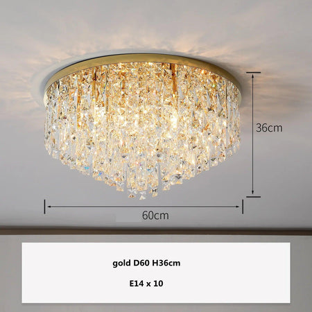 Plafonnier Design Luminaire Élégant en Cristaux IL583921-ILLUMEEN.COM