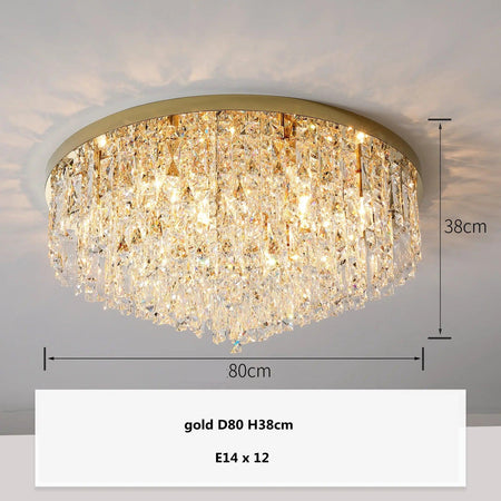 Plafonnier Design Luminaire Élégant en Cristaux IL583921-ILLUMEEN.COM