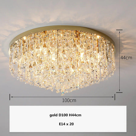 Plafonnier Design Luminaire Élégant en Cristaux IL583921-ILLUMEEN.COM