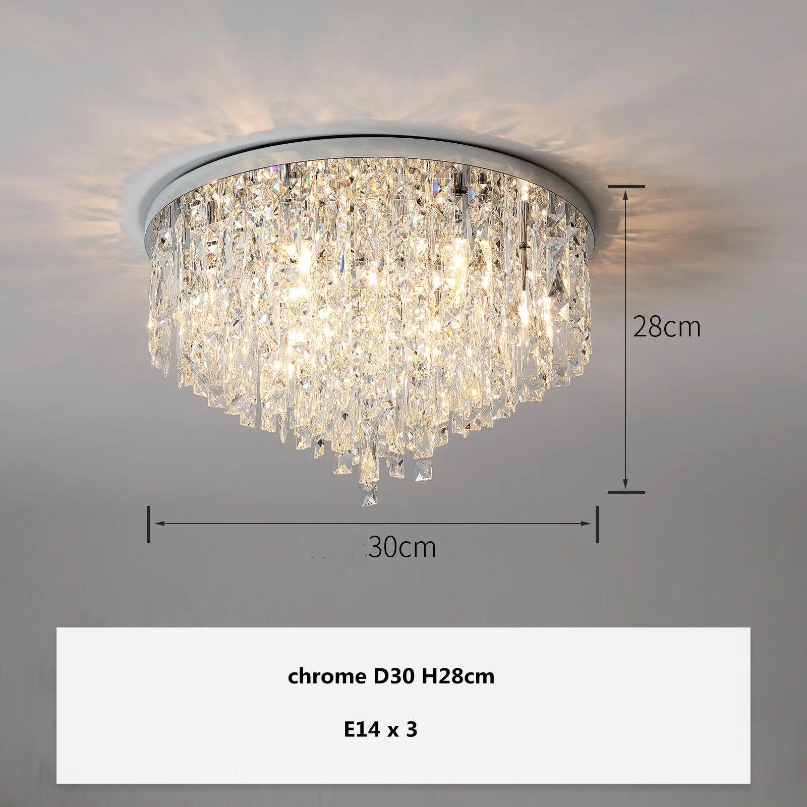 Plafonnier Design Luminaire Élégant en Cristaux IL583921-ILLUMEEN.COM