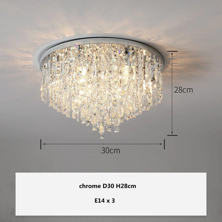Plafonnier Design Luminaire Élégant en Cristaux IL583921-ILLUMEEN.COM