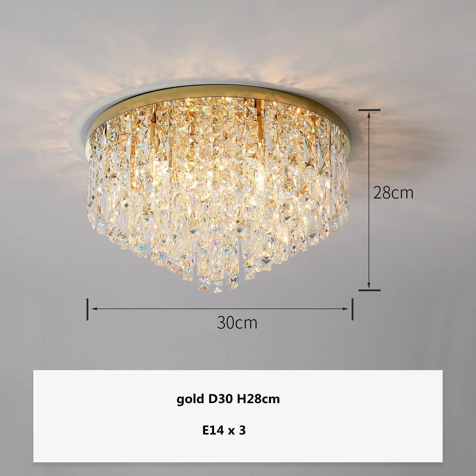 Plafonnier Design Luminaire Élégant en Cristaux IL583921-ILLUMEEN.COM