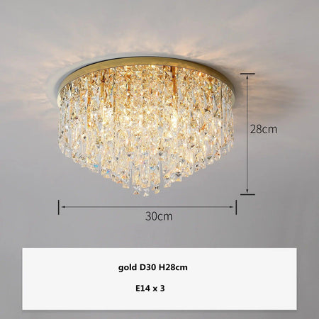 Plafonnier Design Luminaire Élégant en Cristaux IL583921-ILLUMEEN.COM