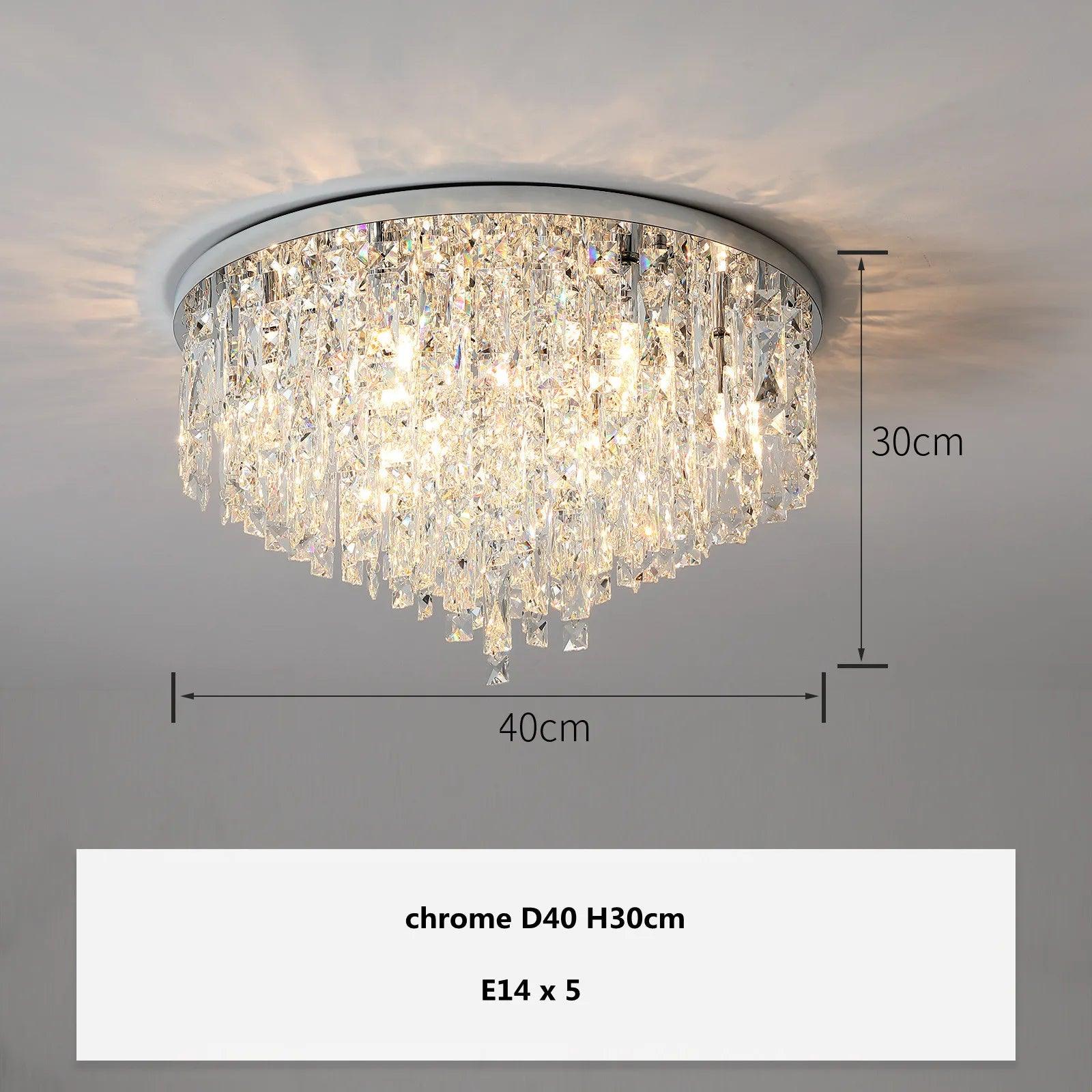 Plafonnier Design Luminaire Élégant en Cristaux IL583921-ILLUMEEN.COM