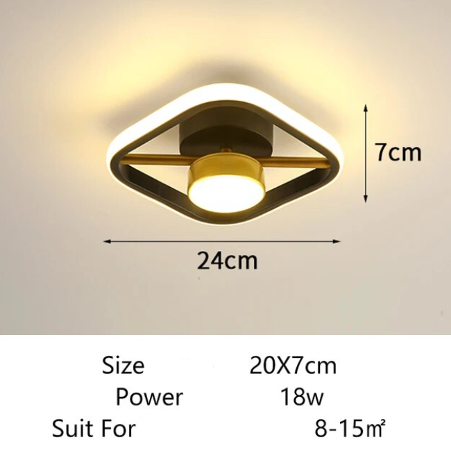 Plafonnier Design : Luminaire Élégant en Forme Carrée IL582934-ILLUMEEN.COM