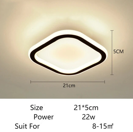 Plafonnier Design : Luminaire Élégant en Forme Carrée IL582934-ILLUMEEN.COM