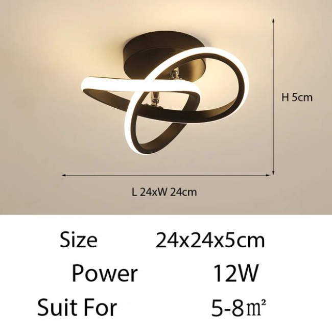 Plafonnier Design : Luminaire Élégant en Forme Carrée IL582934-ILLUMEEN.COM