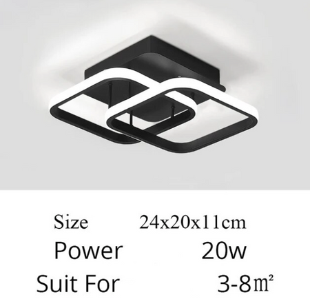 Plafonnier Design : Luminaire Élégant en Forme Carrée IL582934-ILLUMEEN.COM
