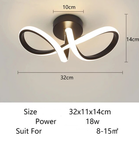 Plafonnier Design : Luminaire Élégant en Forme Carrée IL582934-ILLUMEEN.COM