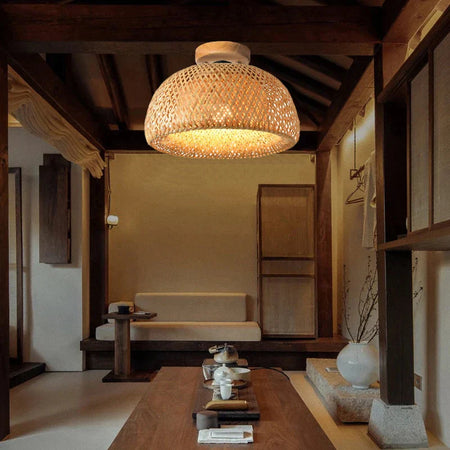 Plafonnier Design : Luminaire en Bambou Élégant IL483726-ILLUMEEN.COM