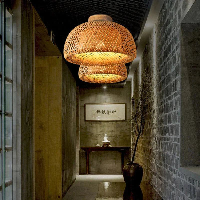 Plafonnier Design : Luminaire en Bambou Élégant IL483726-ILLUMEEN.COM