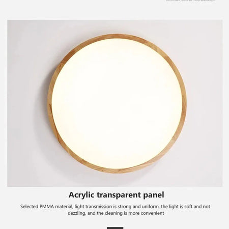 Plafonnier Design Luminaire en Pierre Jaune et Bois IL527864-ILLUMEEN.COM