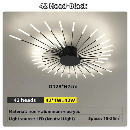 Plafonnier Design Luminaire Étoile Radiante IL583927-ILLUMEEN.COM