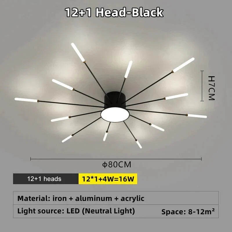 Plafonnier Design Luminaire Étoile Radiante IL583927-ILLUMEEN.COM