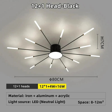 Plafonnier Design Luminaire Étoile Radiante IL583927-ILLUMEEN.COM