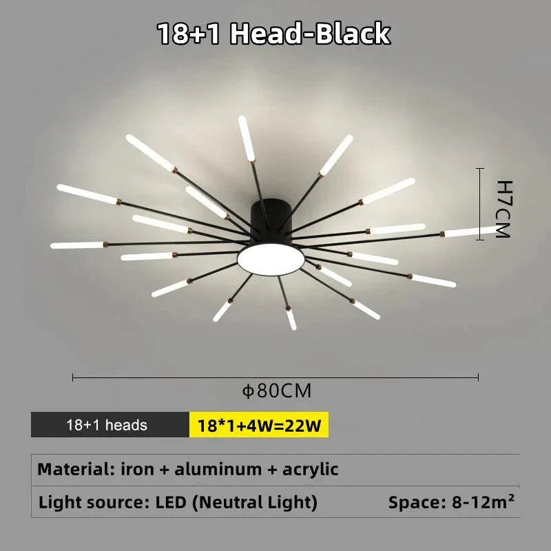 Plafonnier Design Luminaire Étoile Radiante IL583927-ILLUMEEN.COM