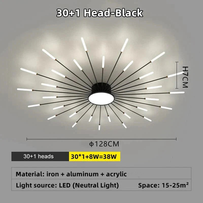 Plafonnier Design Luminaire Étoile Radiante IL583927-ILLUMEEN.COM