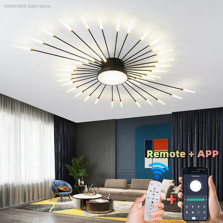 Plafonnier Design Luminaire Étoile Radiante IL583927-ILLUMEEN.COM