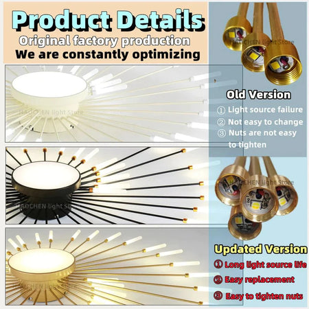 Plafonnier Design Luminaire Étoile Radiante IL583927-ILLUMEEN.COM