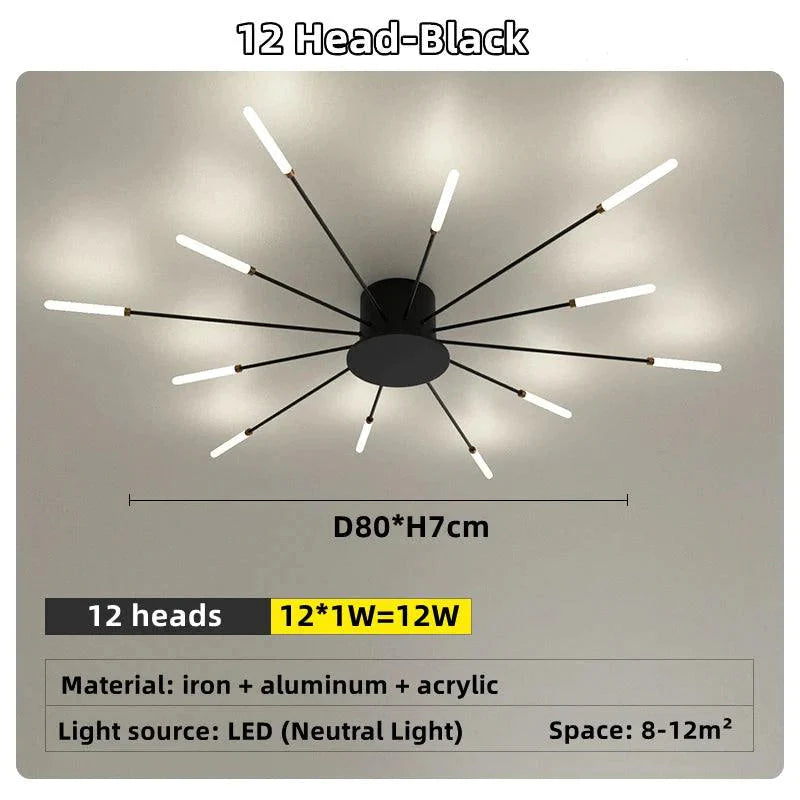 Plafonnier Design Luminaire Étoile Radiante IL583927-ILLUMEEN.COM