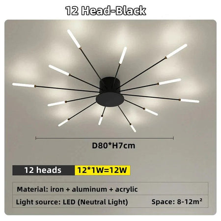 Plafonnier Design Luminaire Étoile Radiante IL583927-ILLUMEEN.COM