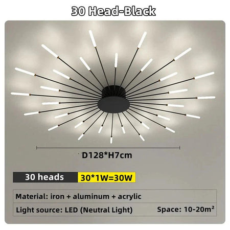 Plafonnier Design Luminaire Étoile Radiante IL583927-ILLUMEEN.COM