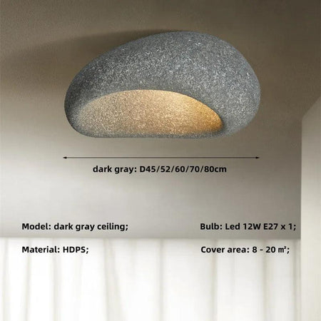 Plafonnier Design : Lustre de Plafond Nordique Effet Pierre IL583742-ILLUMEEN.COM