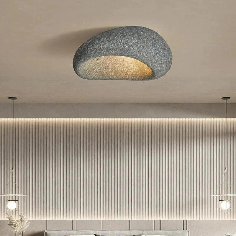 Plafonnier Design : Lustre de Plafond Nordique Effet Pierre IL583742-ILLUMEEN.COM